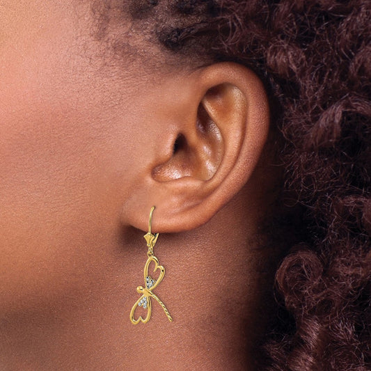 & D/C Dragonfly Leverback Earrings — photo set