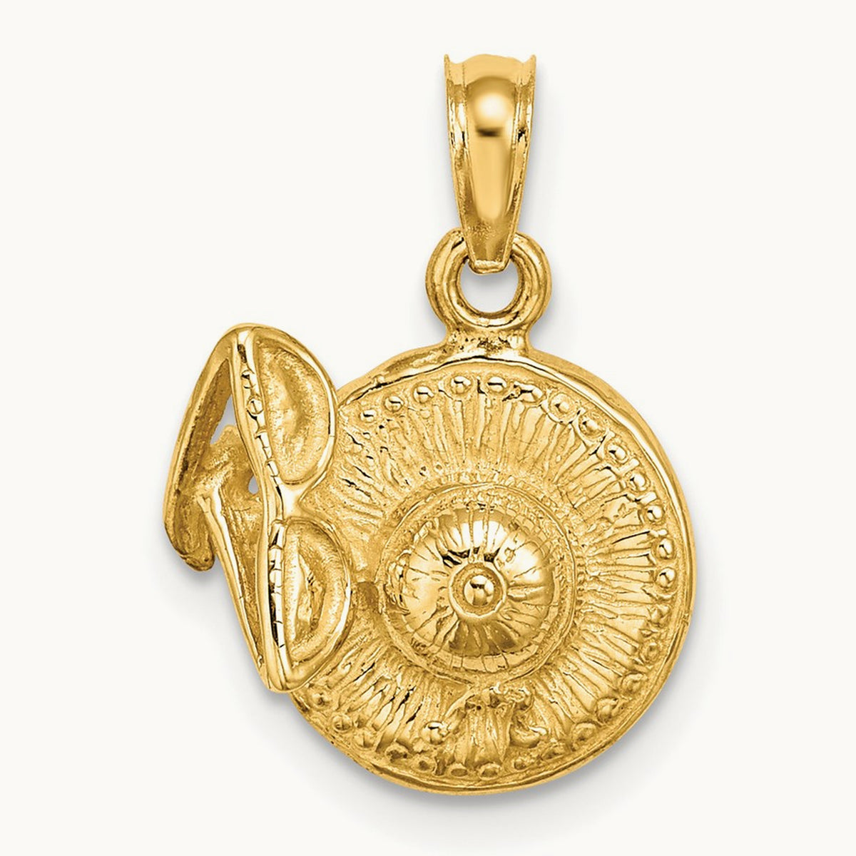 3-D Sunhat w/ Sunglasses Charm, 14K