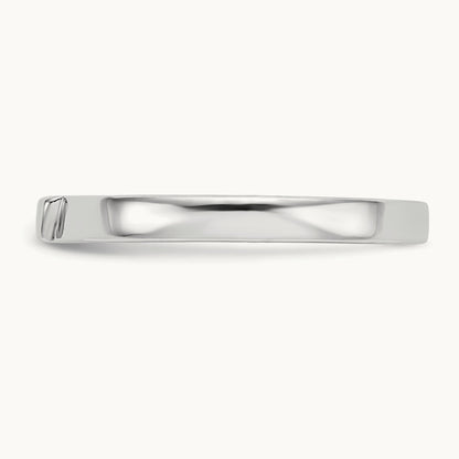 Wedding Band, 14K White Gold