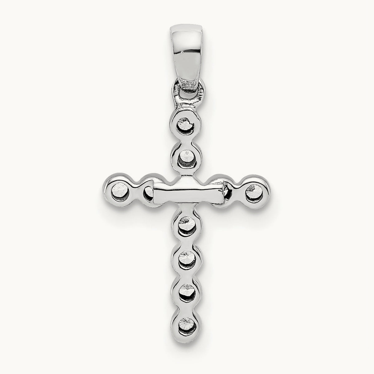 Cross Pendant, 0.10 ct tw Lab-Grown Diamond