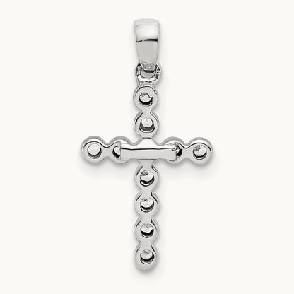 Cross Pendant, 0.10 ct tw Lab-Grown Diamond