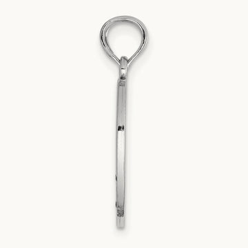 Enamel BIG-LITTLE SISTER Break Apart Heart Charm, 14K White Gold