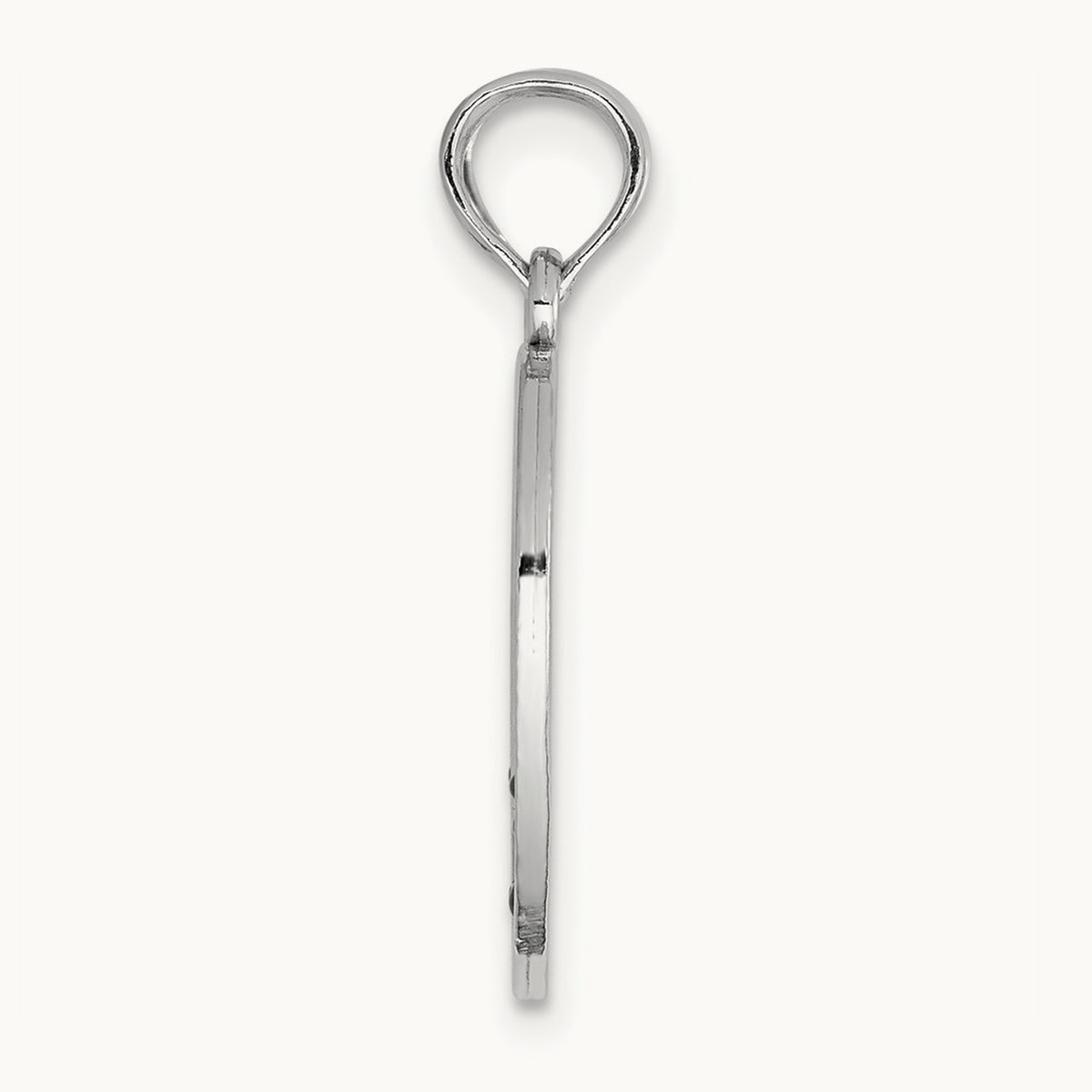 Enamel BIG-LITTLE SISTER Break Apart Heart Charm, 14K White Gold