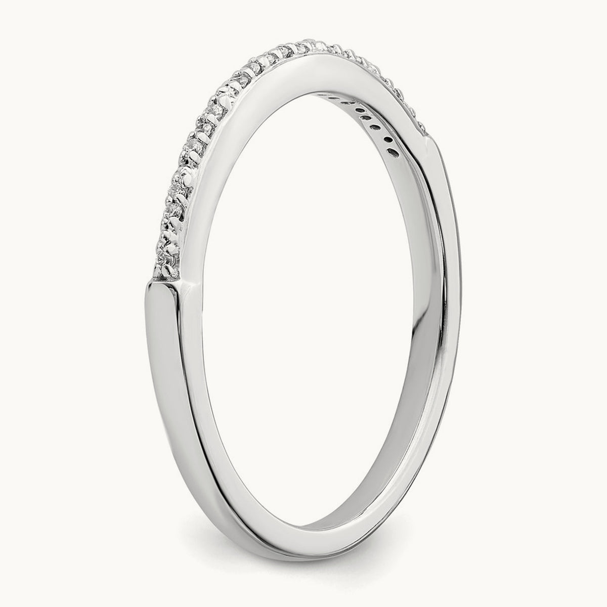 Diamond Band, 10K White Gold