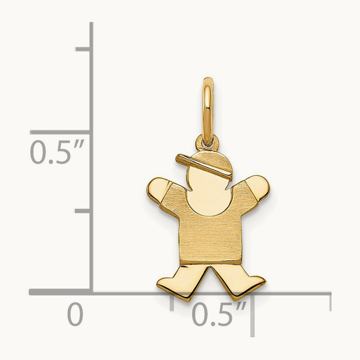 Mini Boy Joy Charm — 14K Yellow Gold