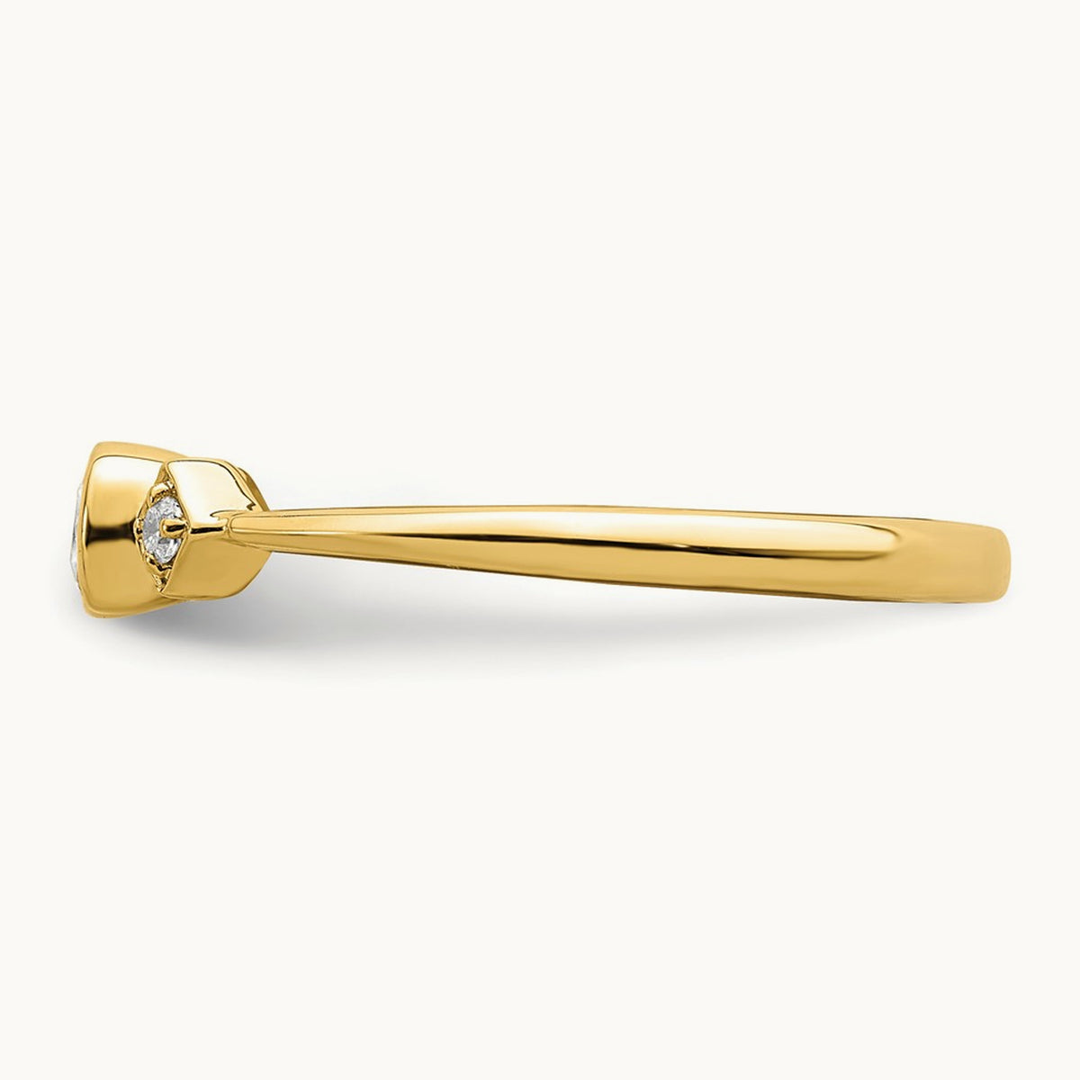 Petite Cushion Ring — 14K Yellow Gold, 7