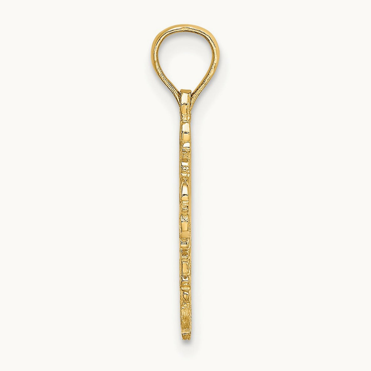 Cut-Out Delicate Cross Charm, 14K
