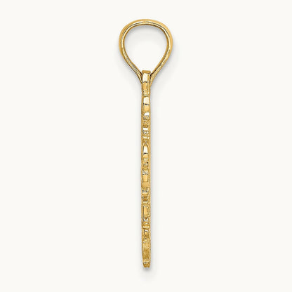 Cut-Out Delicate Cross Charm, 14K