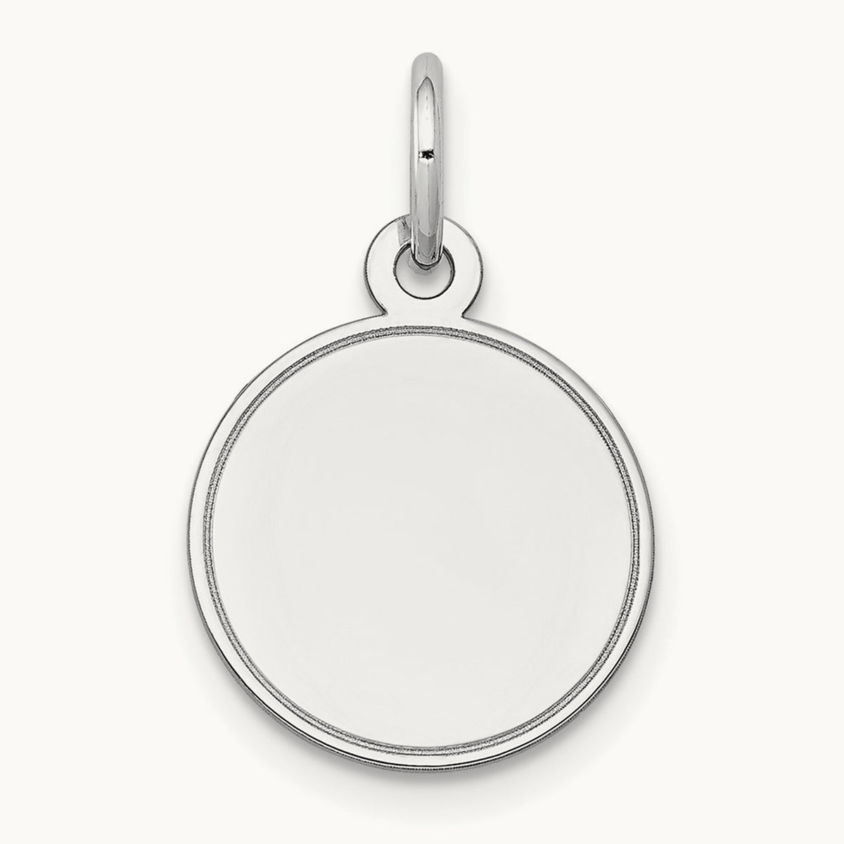 Plain .018 Gauge Round Engravable Disc Charm — photo set