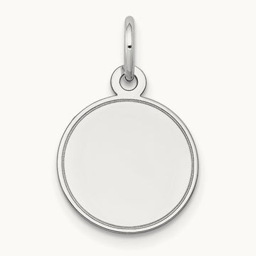 Plain .018 Gauge Round Engravable Disc Charm — photo set