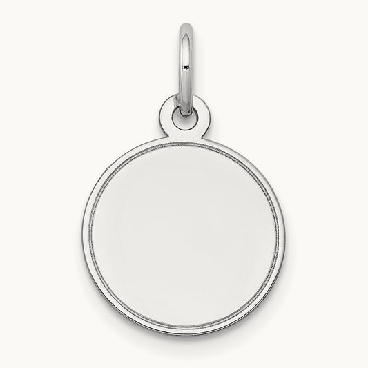 Plain .018 Gauge Round Engravable Disc Charm — photo set