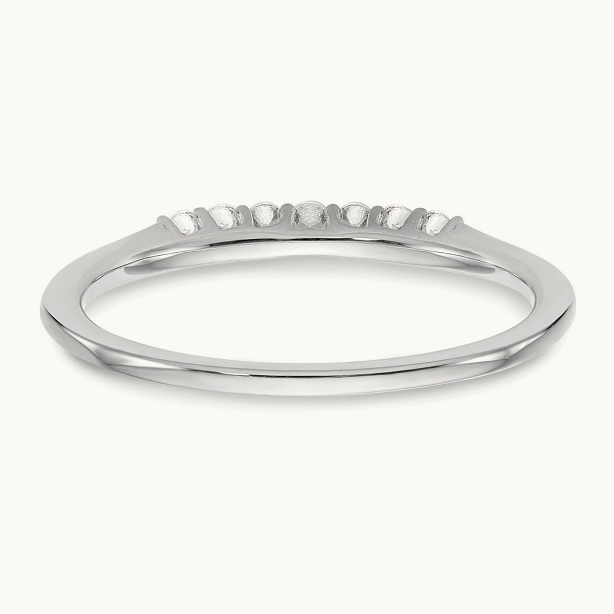 Diamond Wedding Band, 14K White Gold