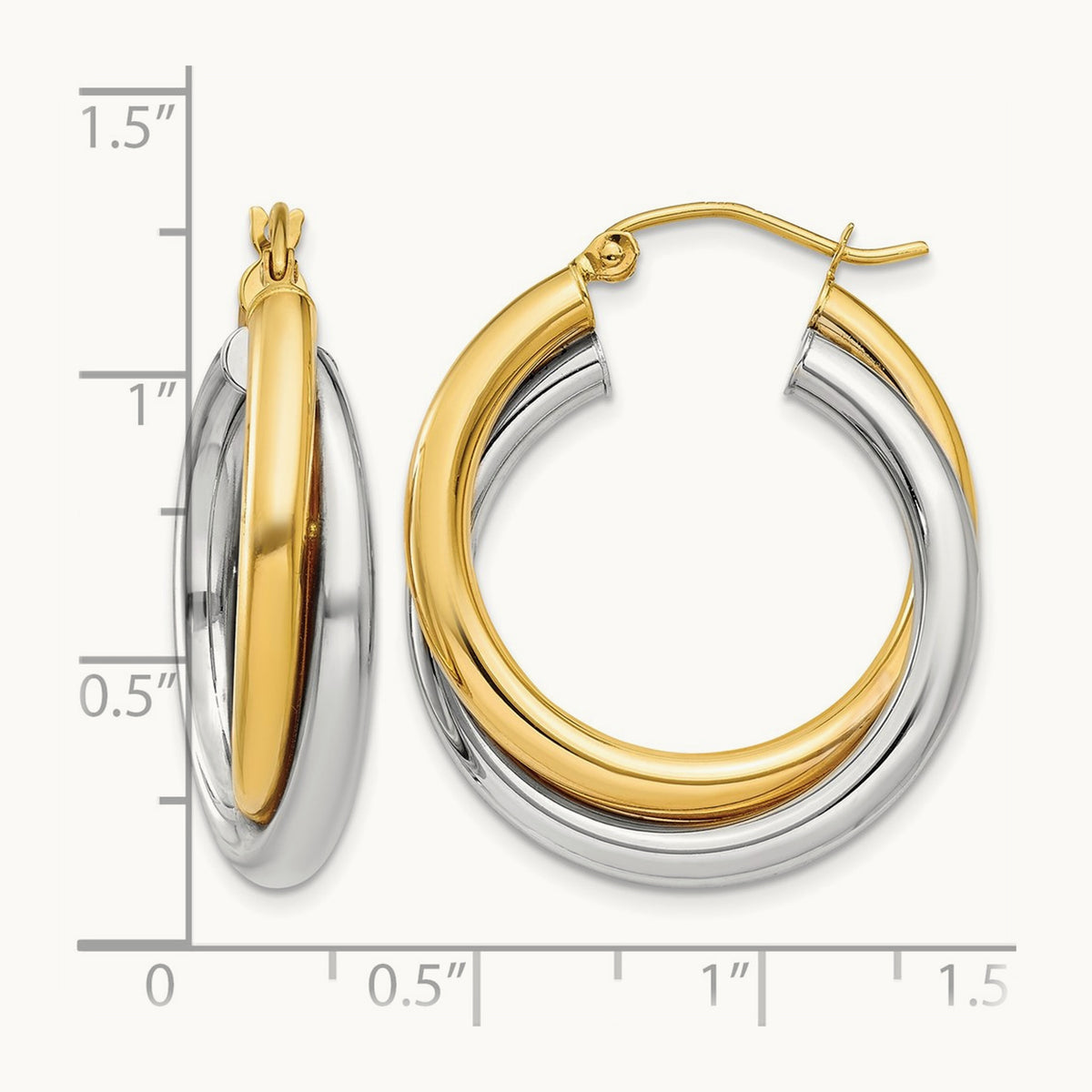 Double Hoop Earrings — photo set