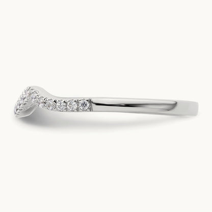 Diamond Wedding Band, 14K White Gold