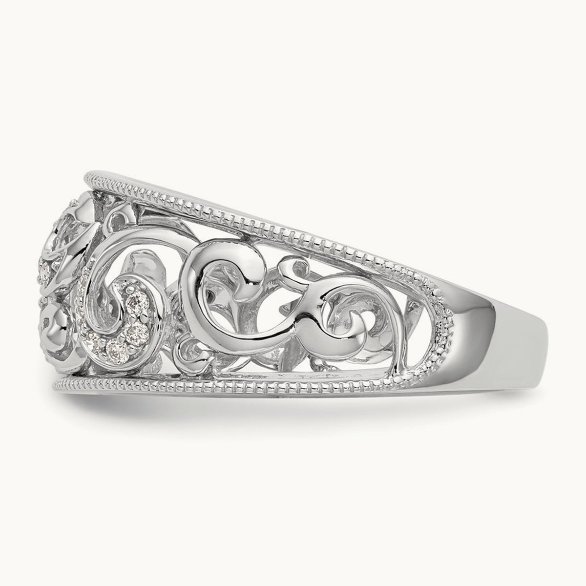 Diamond Band, 14K White Gold