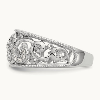 Diamond Band, 14K White Gold