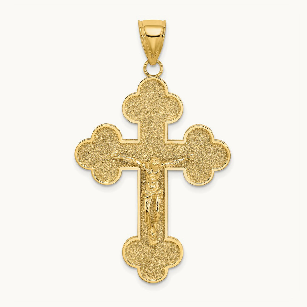 Crucifix W/ Budded Tips Charm — 45.5mm