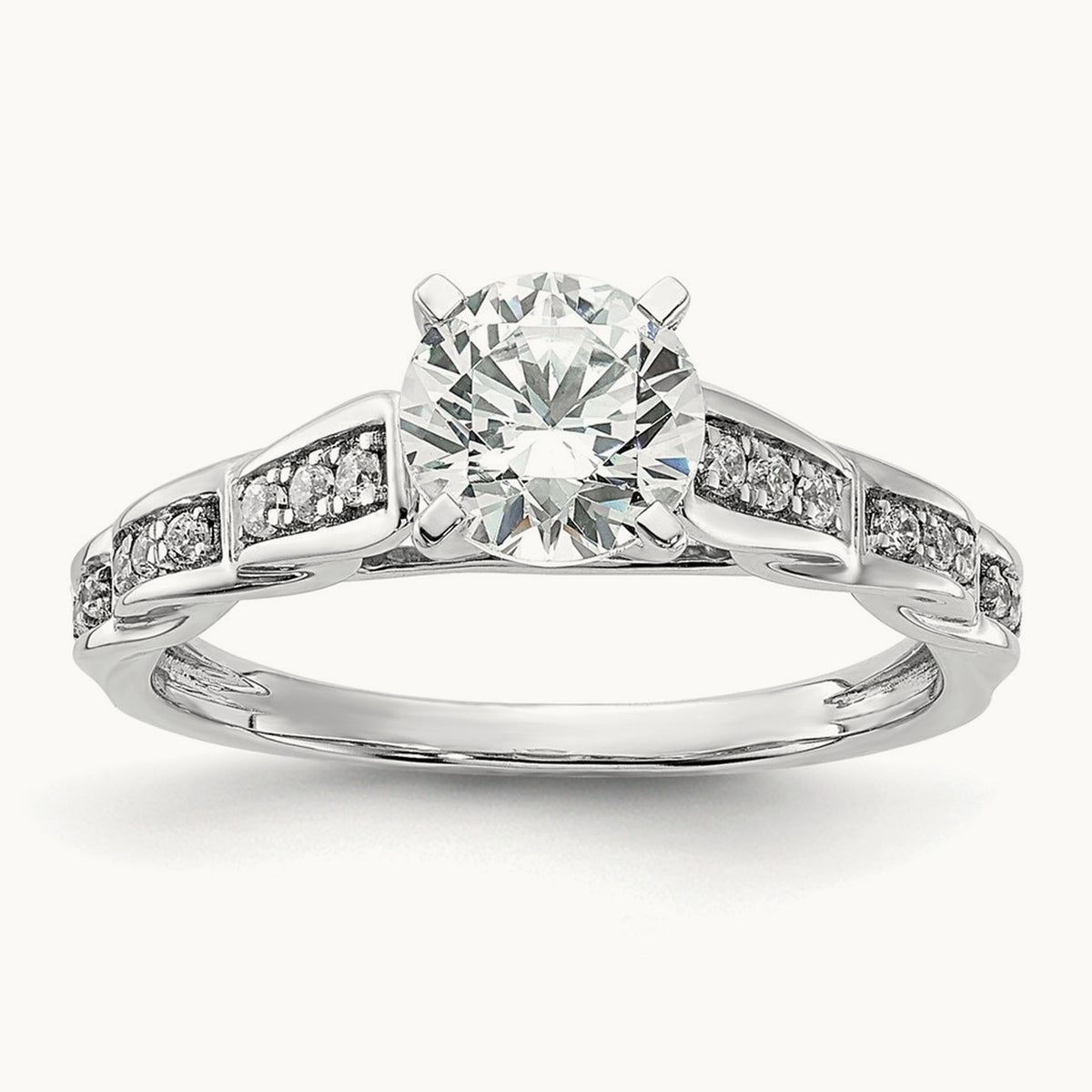 Twisted Semi-Mount Engagement Ring, 0.10 ct tw