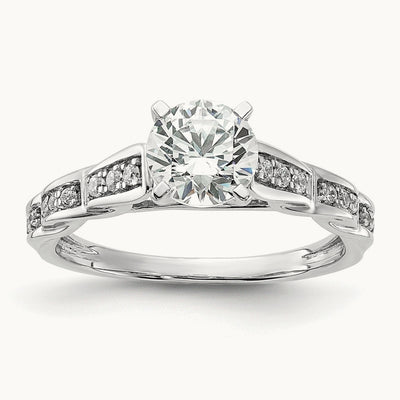 Twisted Semi-Mount Engagement Ring, 0.10 ct tw
