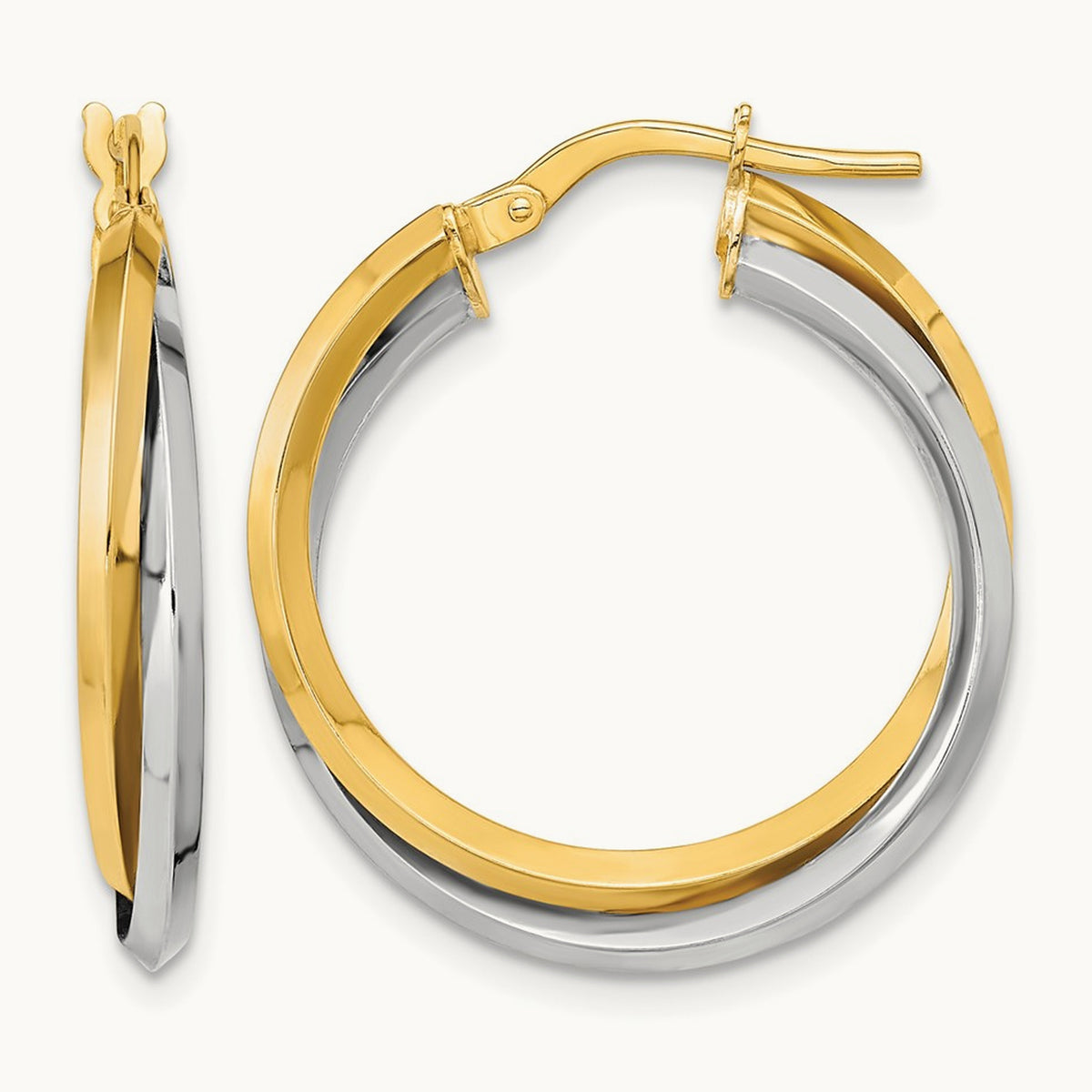Polished Double Hoops — photo set