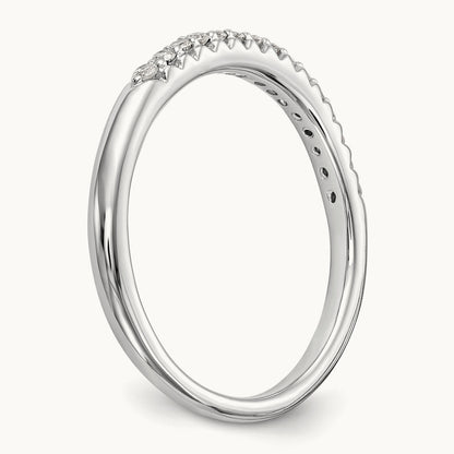 Diamond Wedding Band, 10K White Gold
