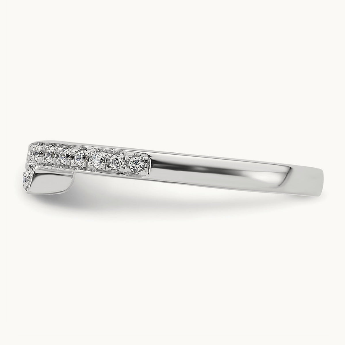 Diamond Wedding Band, 14K White Gold