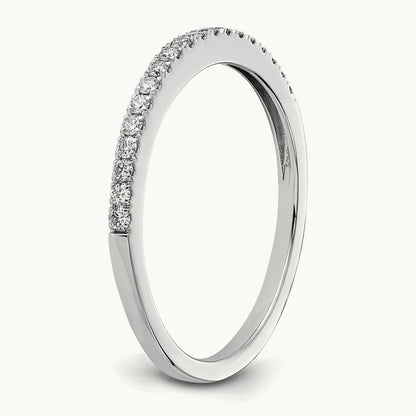 Diamond Wedding Band, 14K White Gold