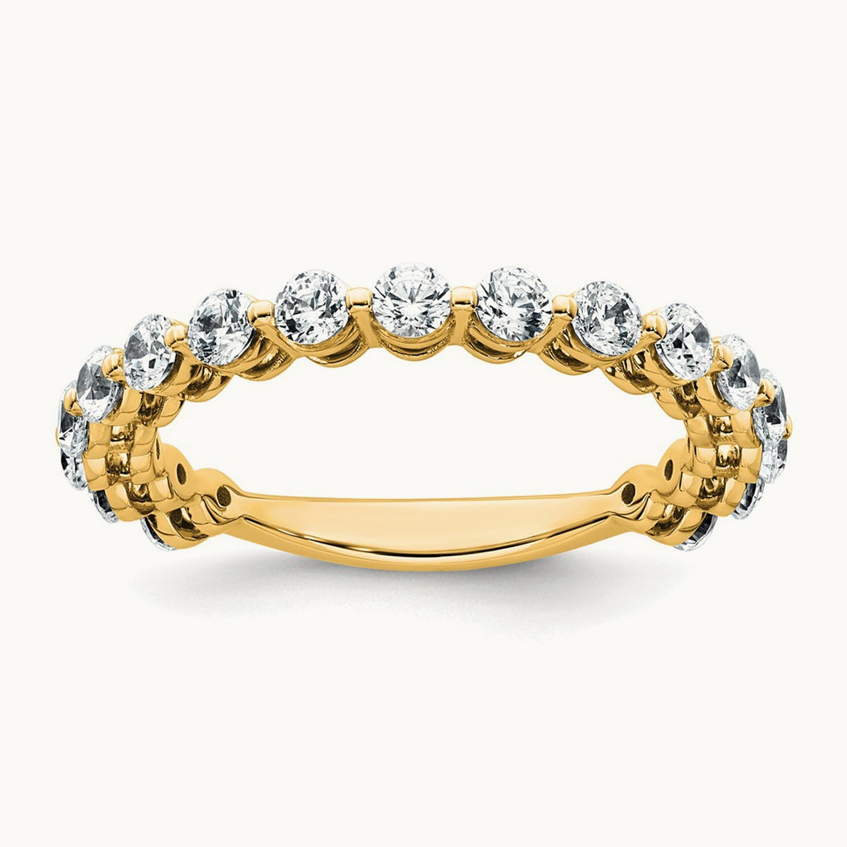 Wedding Band, 1.00 ct tw Lab-Grown Diamond — 14K Yellow Gold