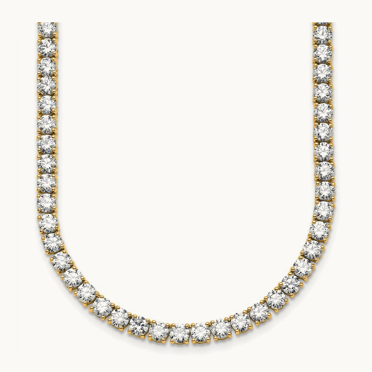 Straight Tennis Necklace, 27 1/4-36 ct Lab-Grown Diamond