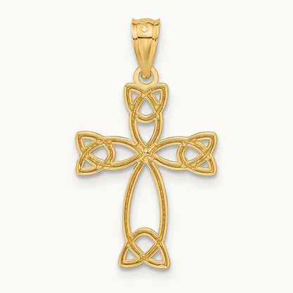 Celtic Knot Cross, 14K