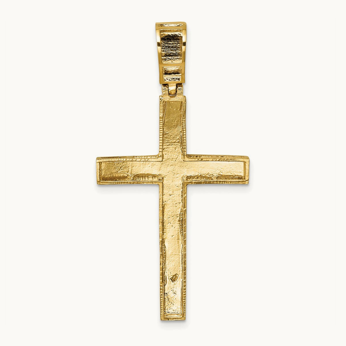 Polished Diamond-cut Fancy Cross Pendant — photo set