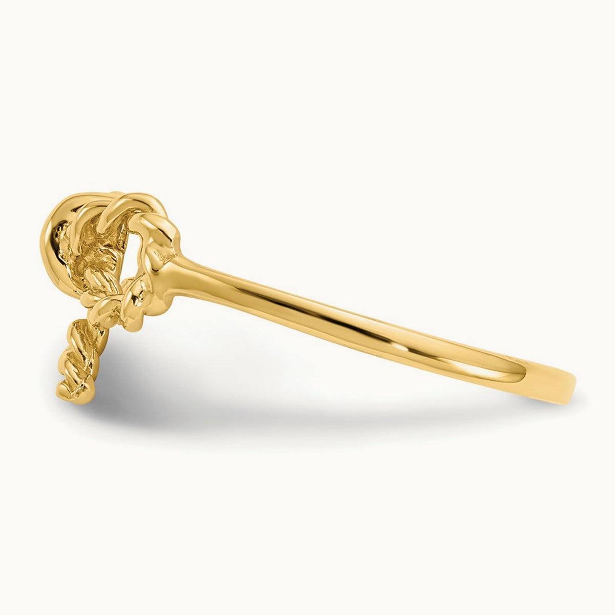 Polished Bow Ring, 14K