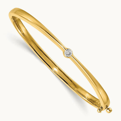 AA Diamond Hinged Bangle — photo set