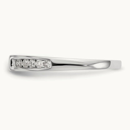 Semi-Mount Peg Set Engagement Ring, 0.25 ct tw Lab-Grown Diamond