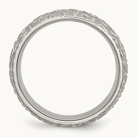 Brushed & Polished Textured Band — photo set