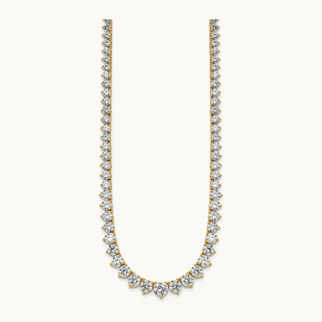 Graduated Tennis Necklace, 26.75 ct tw Lab-Grown Diamond