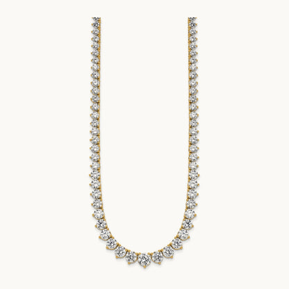 Graduated Tennis Necklace, 26.75 ct tw Lab-Grown Diamond