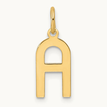 Initial Pendant, 14K Yellow Gold