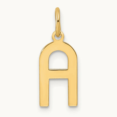 Initial Pendant, 14K Yellow Gold