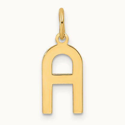 Initial Pendant, 14K Yellow Gold