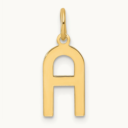 Initial Pendant, 14K Yellow Gold