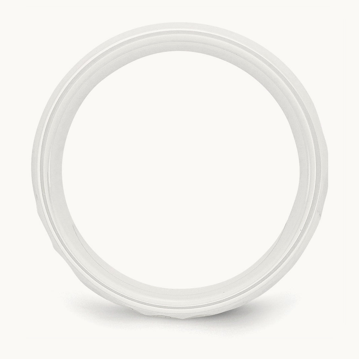 Faceted Polished Band — 8mm, 8.5
