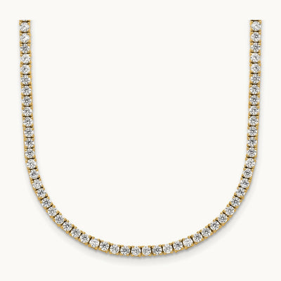 Adjustable Tennis Bolo Necklace, 5.00 ct tw Lab-Grown Diamond — 14K Yellow Gold
