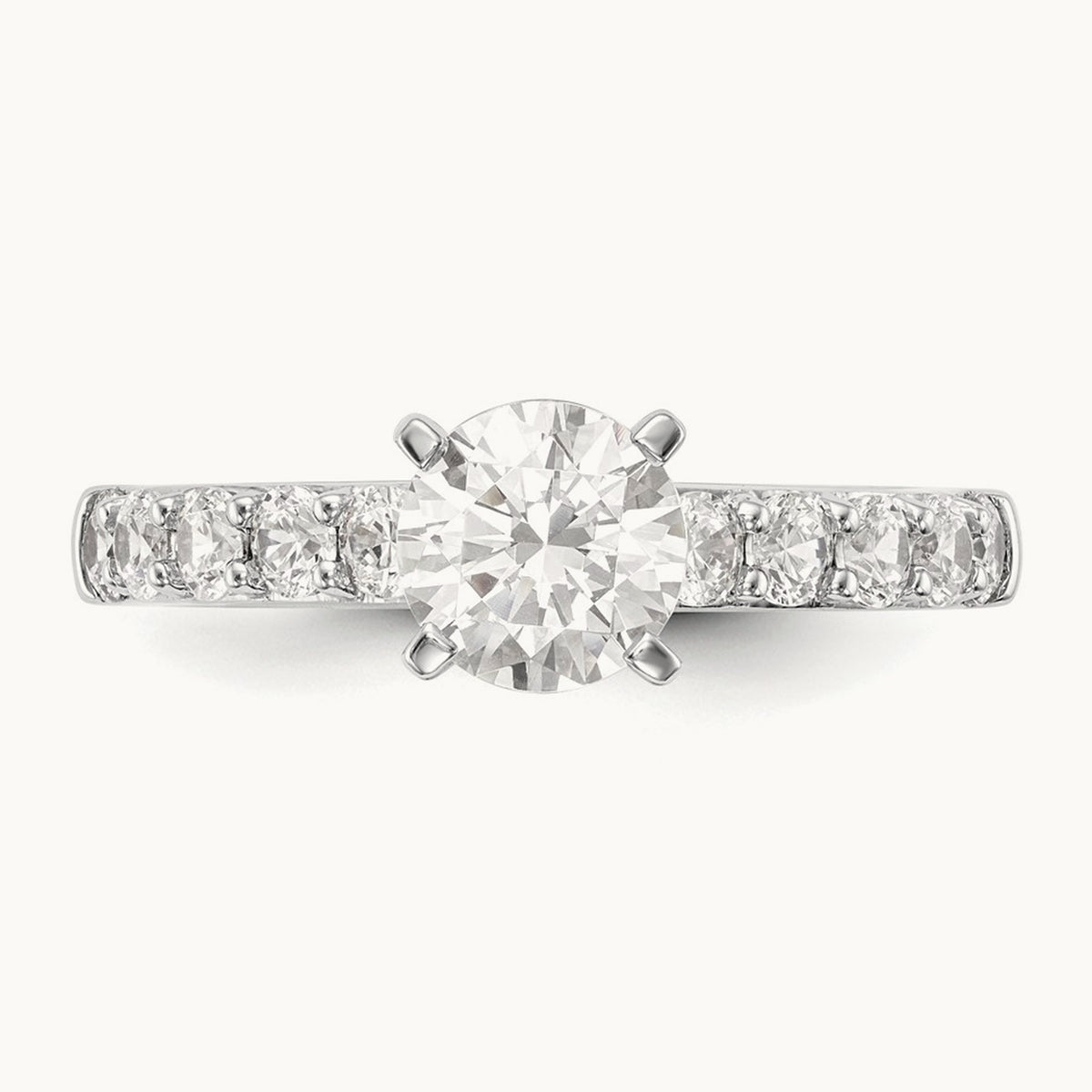 Peg Set Semi-Mount Engagement Ring — 2/3 ct, 7