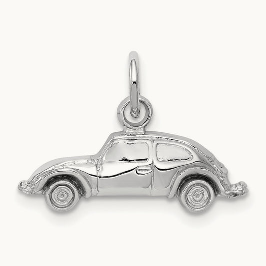 Car Charm, 14K White Gold