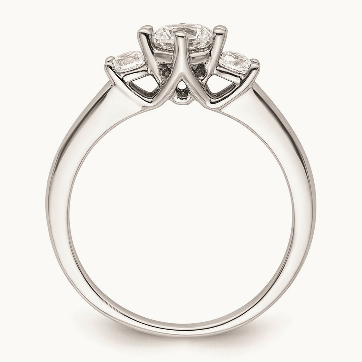 3-Stone Semi-Mount Engagement Ring, 0.25-0.50 ct tw