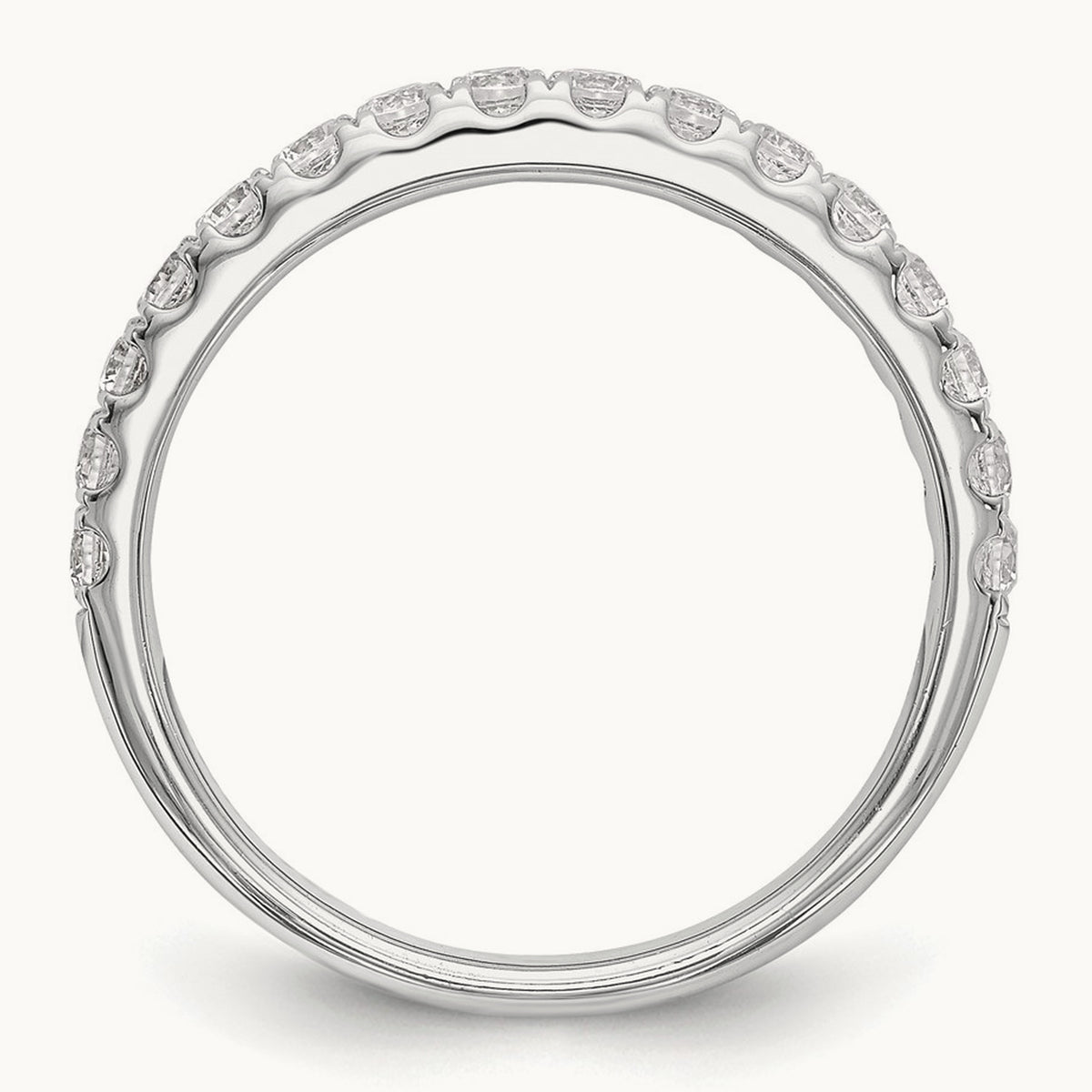 Wedding Band, 0.50-0.75 ct tw Lab-Grown Diamond — 1/2 ct, 14K White Gold
