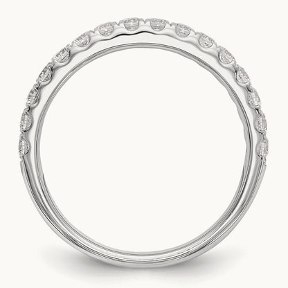 Diamond Wedding Band, 14K White Gold