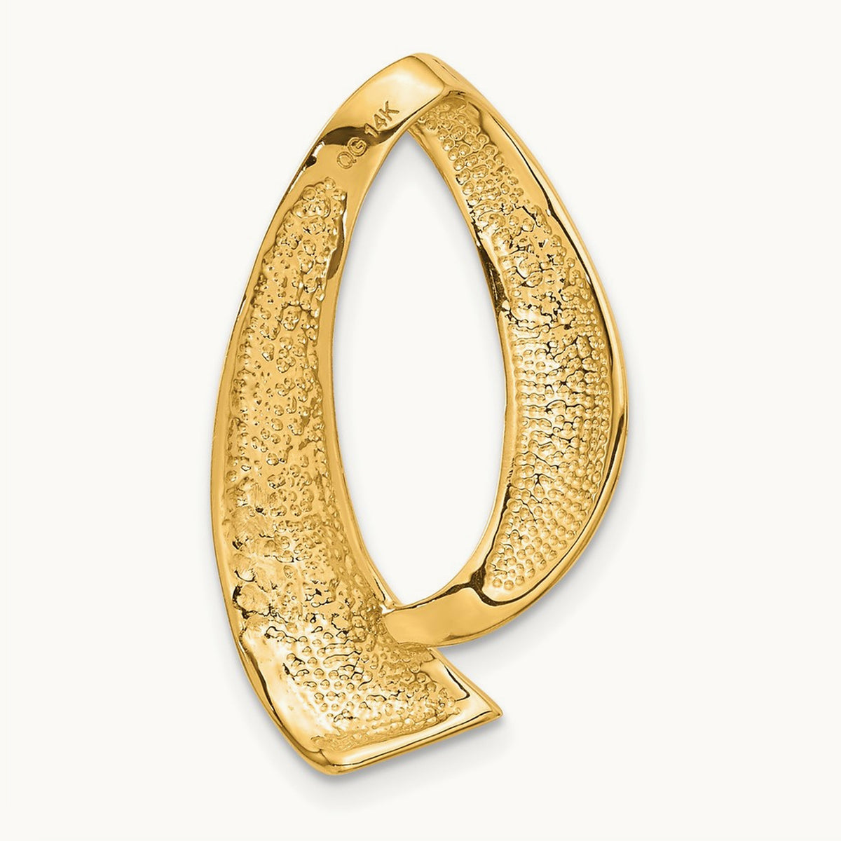 Fits up to Regular, 10mm Fancy Reversible Omega Slide, 8mm, 14K
