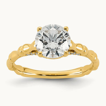 Round Center Ring, 1 5/8-3 1/6 ct Lab-Grown Diamond